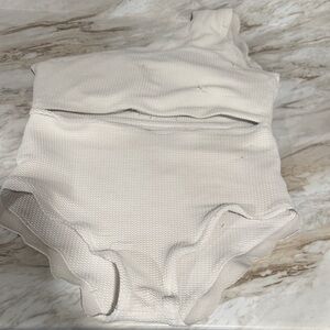 Ladies White Two Piece Swimsuit